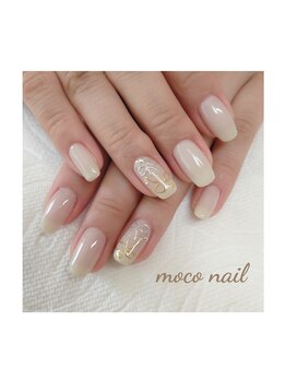 モコネイル(moco nail)/☆ワンカラー2本アート☆