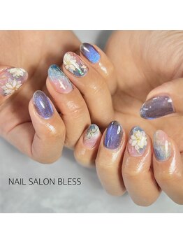 ブレス(BLESS)/手書きアート　マグネット　花