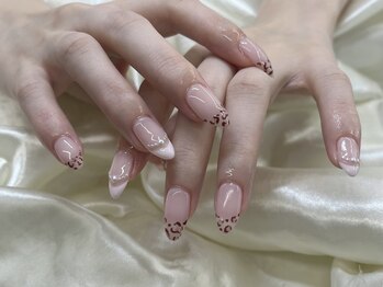 インザピンクリリー(in the pink LILY)/レオパード柄ネイル/担当赤木