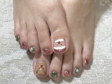 キャッツアイ東京 新宿店(Cat's eye TOKYO)/クリスマスフットネイル