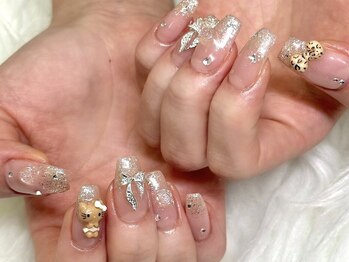 Silk by Bianca 大宮東口店【シルク バイ ビアンカ】/ラメグラ×日焼けキティ/9000~