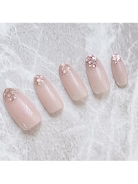 春ネイルデザイン 桜ピンク 卒業