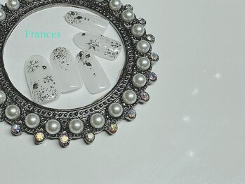 フランセス(Frances)/雪の結晶ネイル