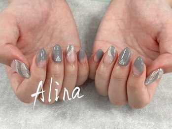 エリナネイルサロン池袋(Alina Nail Salon)/変形フレンチ