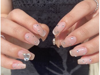 ジュイール ネイル 千葉店(Jouir nail)/ハートがインパクト大で可愛い♪