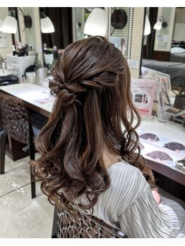 アトリエはるか コトチカ京都/ふんわりハーフアップ♪