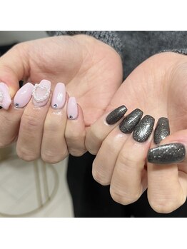 ピンク×ブラック