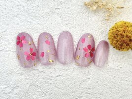 桜ホロネイル　銀座フィルイン