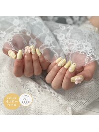 春おすすめ！イエローネイル