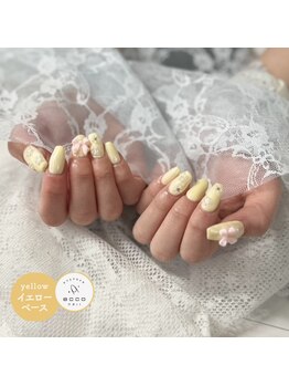 春おすすめ！イエローネイル