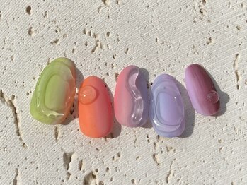 ネイルドッグ(NAIL DOG)/パステルぷっくりネイル♪