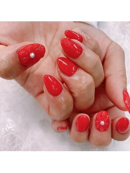 ネイルドクター(nail doctor)/ぷっくりお花ネイル