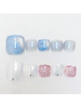 ネイル アンド アイラッシュ ヨンマルニ(Nail&eyelash 402)/☆フットシンプルデザイン☆