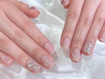リリービューティ 天神西通り店(Lilybeauty)の写真/爪が薄い・弱いなどのお悩み解決◎自爪を削らないパラジェル取り扱い!フィルイン施術は無料♪モチも◎