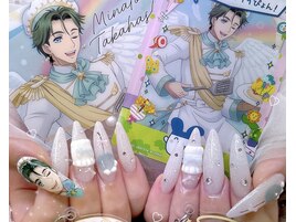 痛ネイル 推しネイル フリル