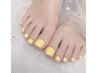 【7月ご来店限定】フットネイルワンカラー/ラメグラ(ストーン4個無料)¥4800