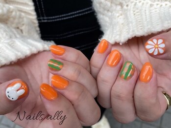 ネイルズアリー 立川店(Nails ally)/うさぎ×フラワー×スイート×春