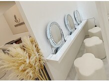 オヤユビヒメ 心斎橋店(Oyayubihime)の雰囲気（メイクルームも完備しております。ごゆっくりお使いください。）