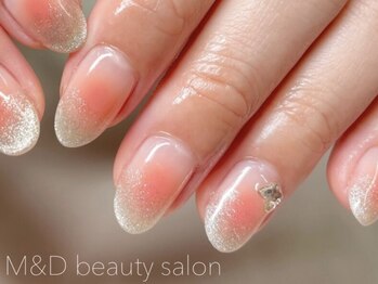 エムアンドディビューティサロン 銀座店(M&D)/ワンホンネイル♪チークネイル^^