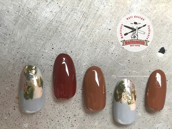 ネイルスミス(Nailsmith)/爪先ニュアンスホイルグレー秋色