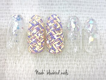 ノアブルーバードネイルズ(Noah' bluebird .nails)/斜めツイードデザイン