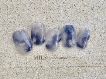 ミルズ オモテサンドウ(MILS omotesando)/マーブルネイル