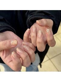 シンプルストーンネイル