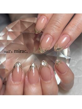 ネイルズミラク(nail's mirac.)/ガラスフレンチネイル