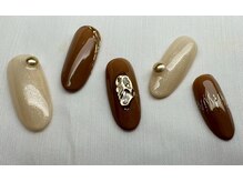 スピードネイル アンド アイ 宮交シティ店/#247 &nbsp;【ブラウン×ミラー】