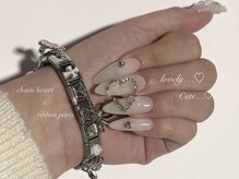 ワン 四条烏丸(One)/heart chain nail