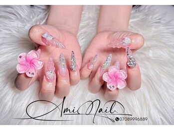 アミネイル(Ami Nails)の写真/★名古屋で叶う美爪★トレンドの美フォルム長さだし10本♪ワンホンや持ち込みデザインも理想通りに再現！
