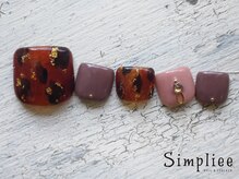 シンプリー ネイルアンドアイラッシュ 祖師谷大蔵店(Simpliee Nail&Eyelash)/定額フットネイル　