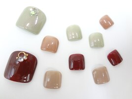 フットネイル☆シンプルカラー