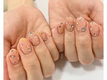 アンクジェーネイル(ankJ.nail)/カラフルドットストーン★