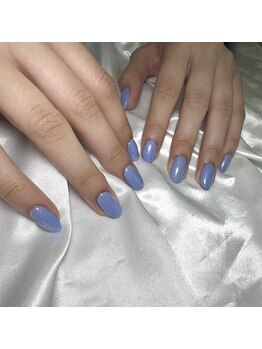 ミアネイル 蕨店(mia nail)/ワンカラーストーンアート4000円