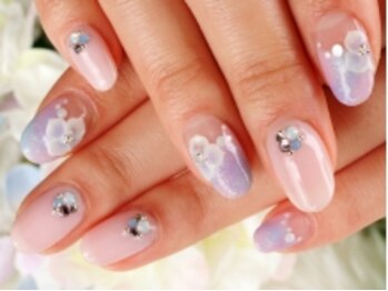 クリスタルネイル ゆめタウン筑紫野店(CRYSTAL NAIL)/清涼感あふれる♪上品ジェル