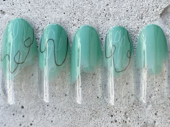フリークネイル(FREAK Nail)/ニュアンスターコイズ ¥6500