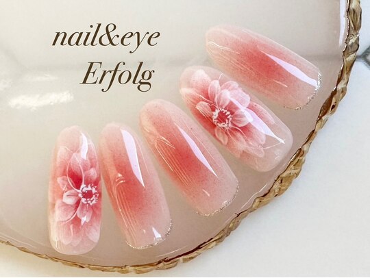 2025年冬】ピンク フラワー ハンドのネイルデザイン集｜人気順  