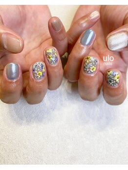 ウロネイルズ(ulo nails)/てがきフラワーネイル