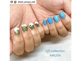 クリームソーダネイル☆