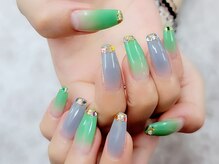 ネイルサロン シェル(Nail Salon SHELL)/ストーンでフレンチ♪