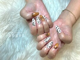 レオパードハロウィンネイル