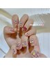Ins 最新人気デザイン【カラフルな宝石 nail 】ワンカラー+限定パーツ放題