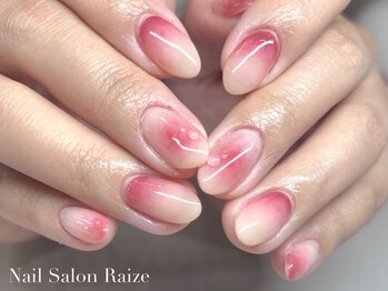ライズ 本町店(Raize)/桃ネイル/夏ネイル