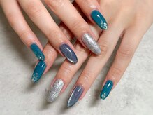 シーン(SHEEN)/ワンカラーにもやもやアート