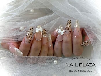 ネイルプラザ 河原町OPA店(NAIL PLAZA)/レオパードネイル