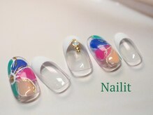 ネイリット 銀座(Nailit)/カラフルflower¥10700【¥11770】