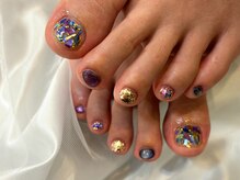 ティンク(Tink)/夏ネイル　シェルネイル　フット