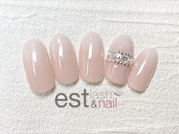 エストラッシュアンドネイル 銀座店(est lash&nail)/ミルクグラデ　ベイビーブーマー