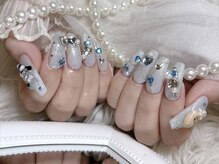 リンドネイル バイ モカ アンド ララ(Lind nail by moca and LaLa)/【mio】ブルー/オタクネイル